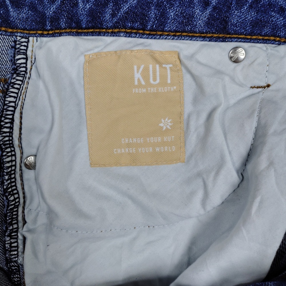 KUT from the Kloth Sienna Wide Leg High Rise Blue Denim Jeans Womens 16 RN 58539 - Picture 6 of 9